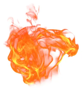 Swirling Orange Flame