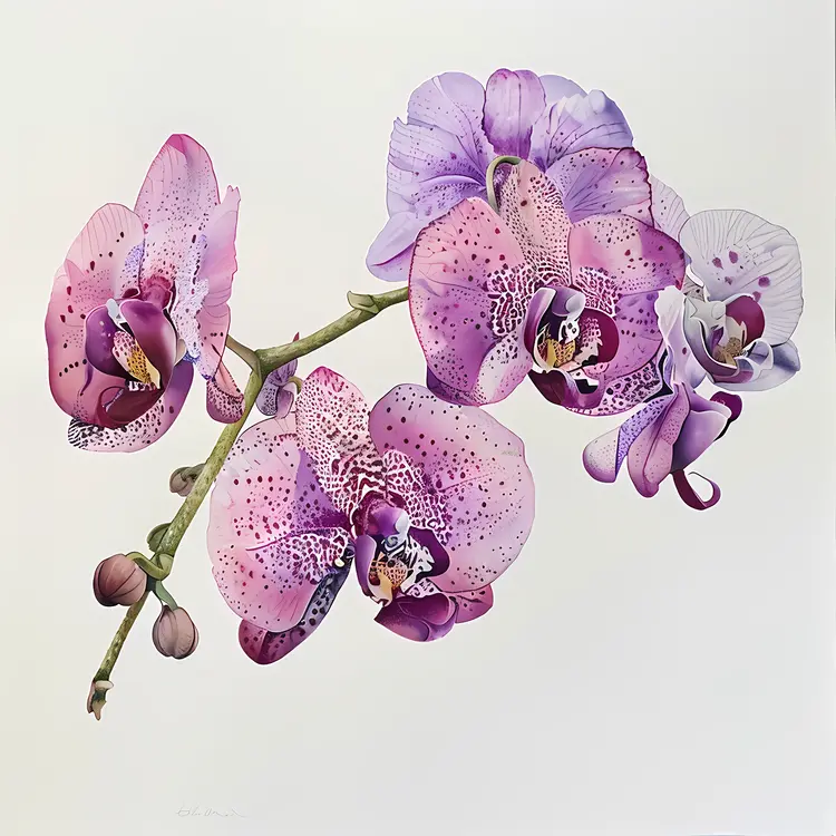 Graceful Purple Orchid