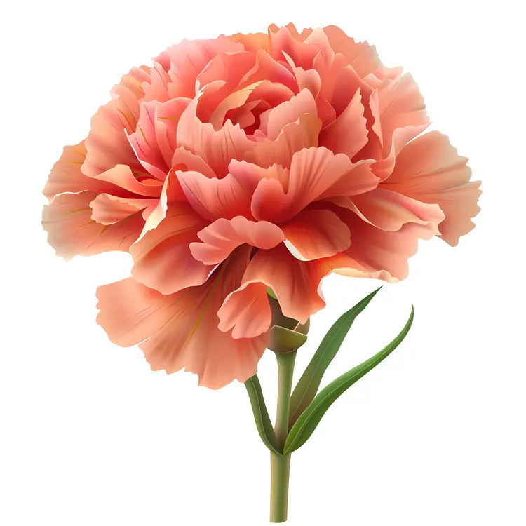 Beautiful Orange Carnation Flower