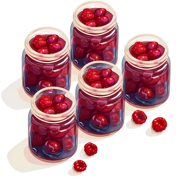 Jars of Red Berries