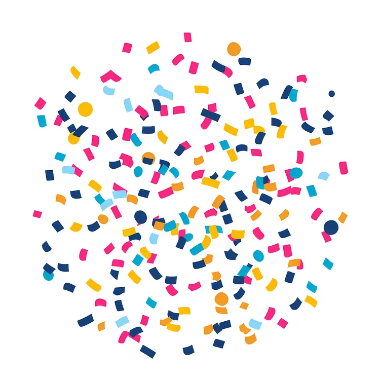 Circular Confetti for Festive Events