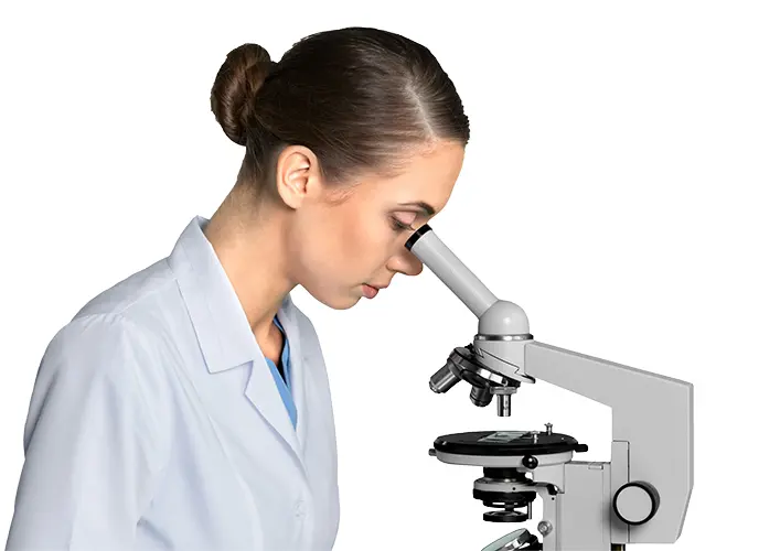 Scientist Using Microscope