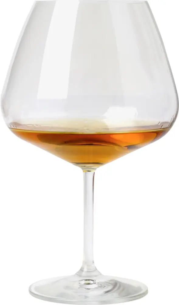 Brandy Glass with Amber Liquid