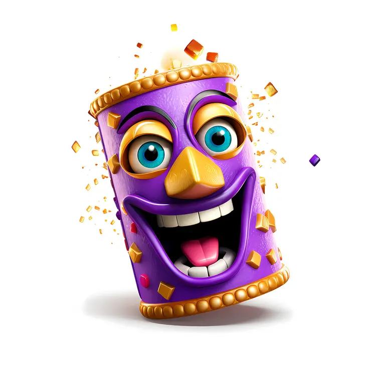 Purple Character for Mardi Gras