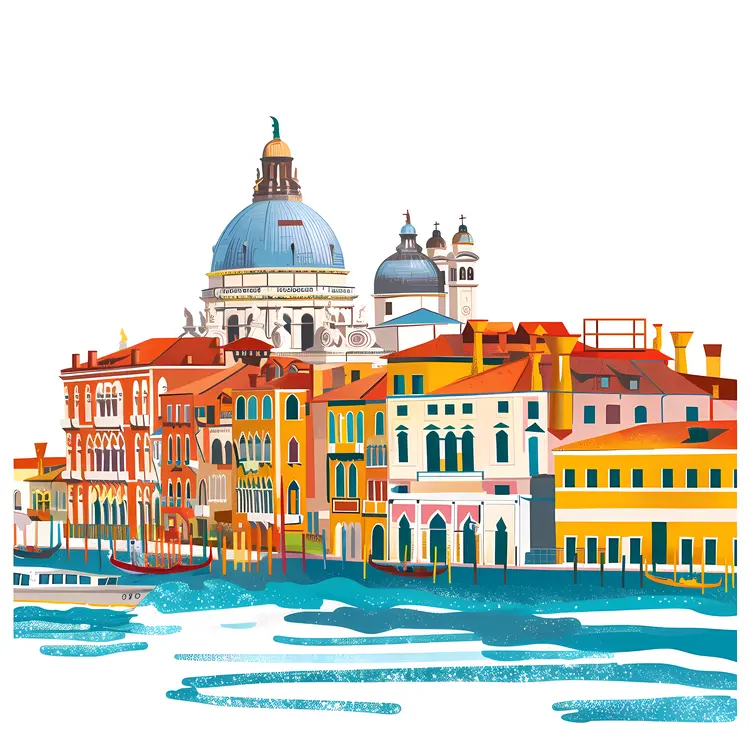 Colorful Venetian Buildings