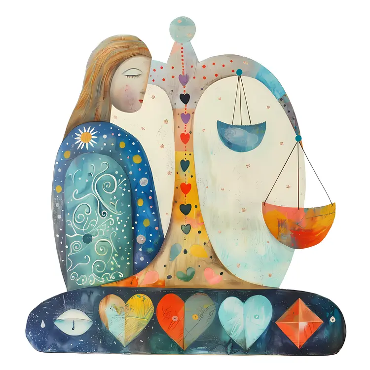 Libra Woman with Scales