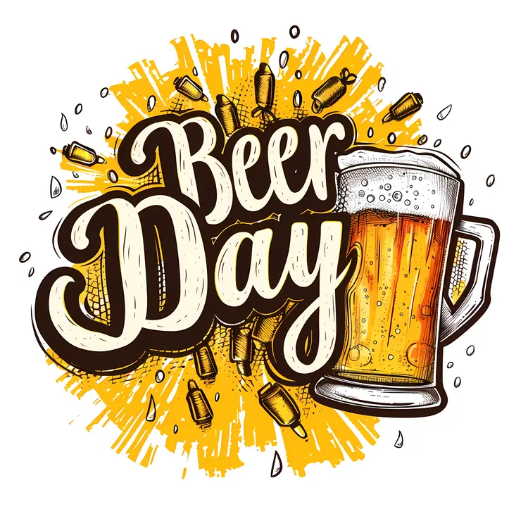 Beer Mug for Beer Day Celebration