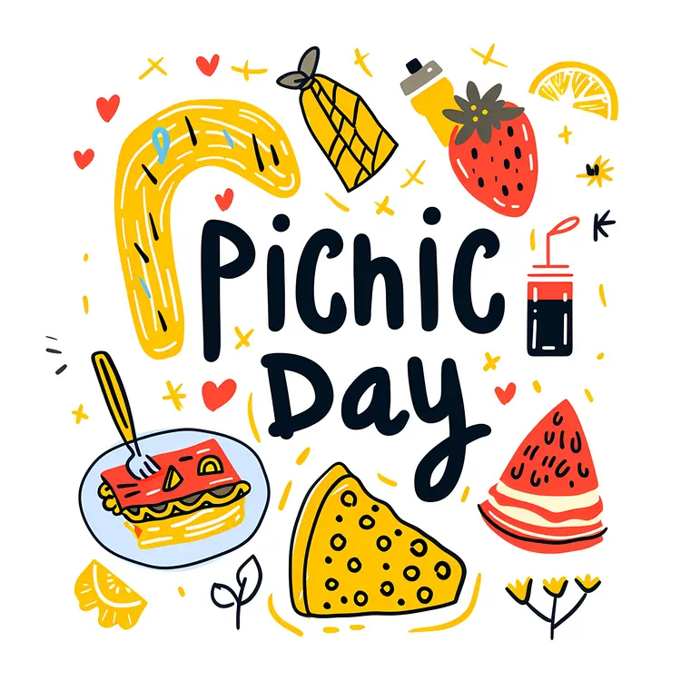Picnic Day with Food and Pizza