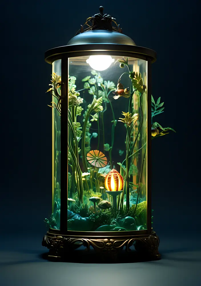 Green Lantern with Plants