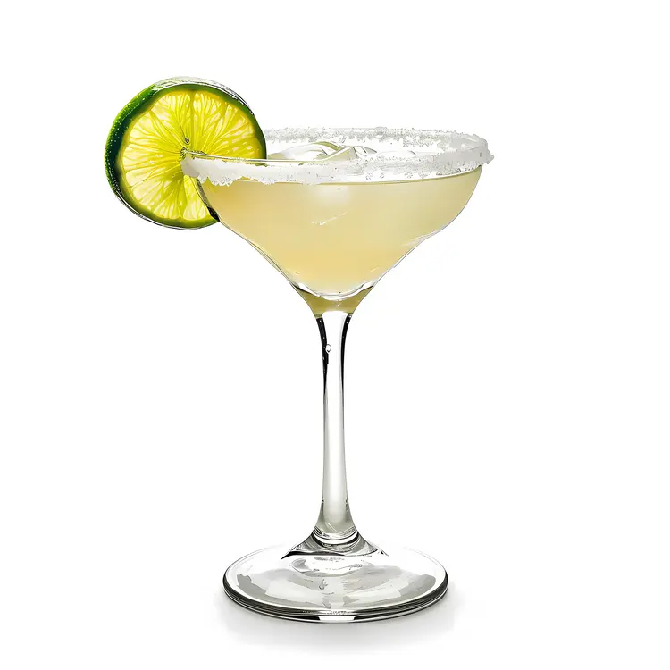 Classic Lime Margarita with Salt Rim