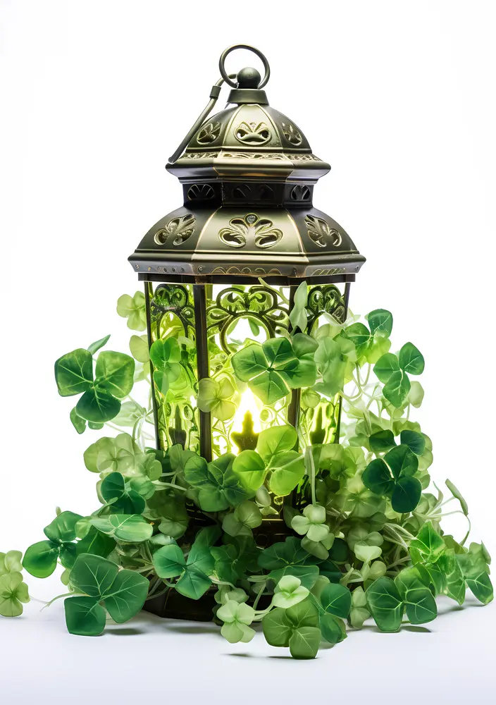 Green Lantern with Clovers