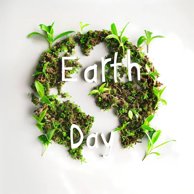 Earth Day with Green Plants