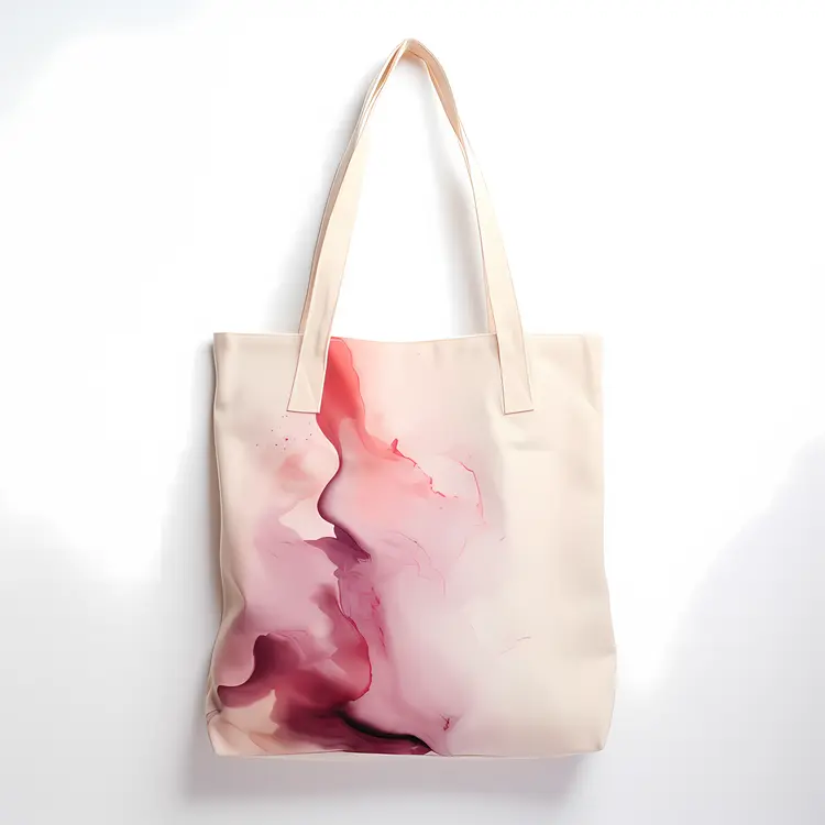 Stylish Abstract Watercolor Tote Bag