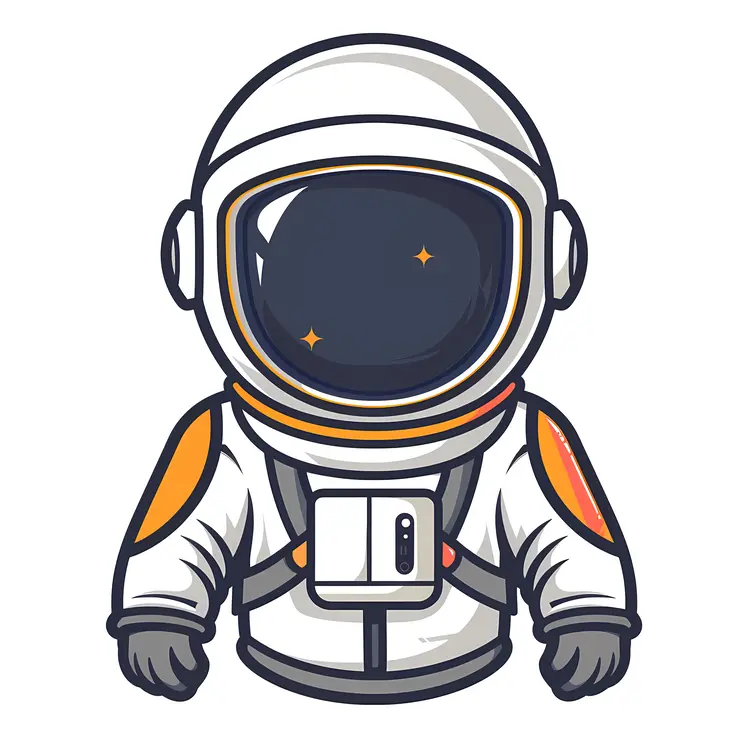 Cute Cartoon Astronaut