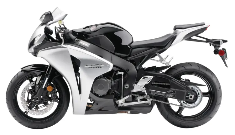 Black and White Sport Motorcycle