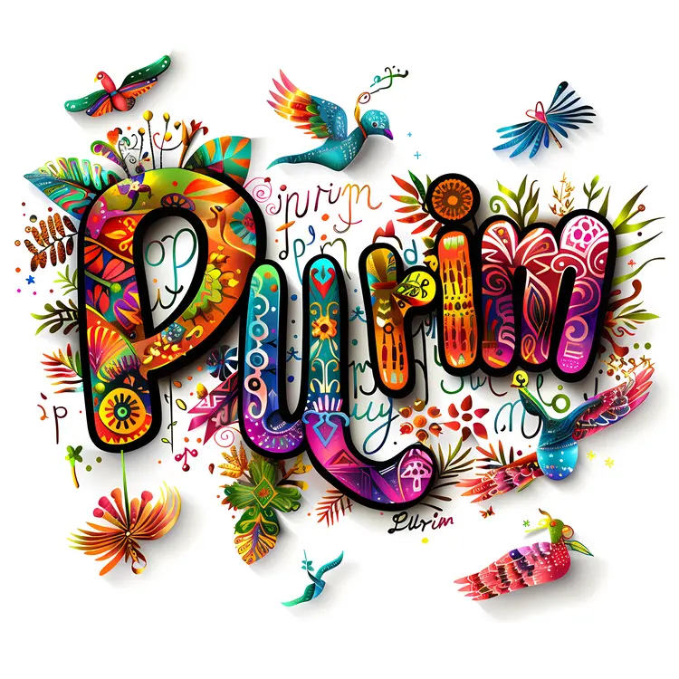 Colorful Text for Purim