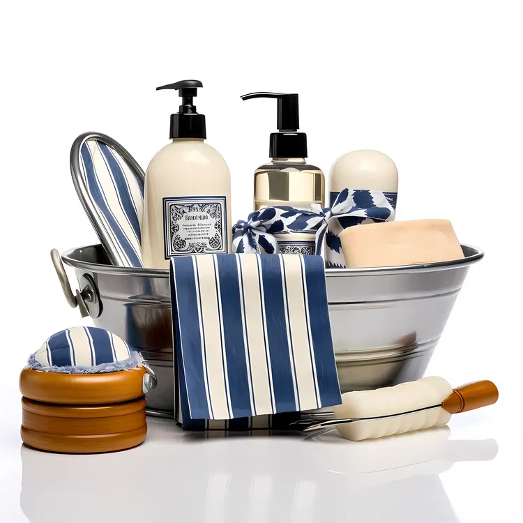 Bath Set with Bottles and Soap