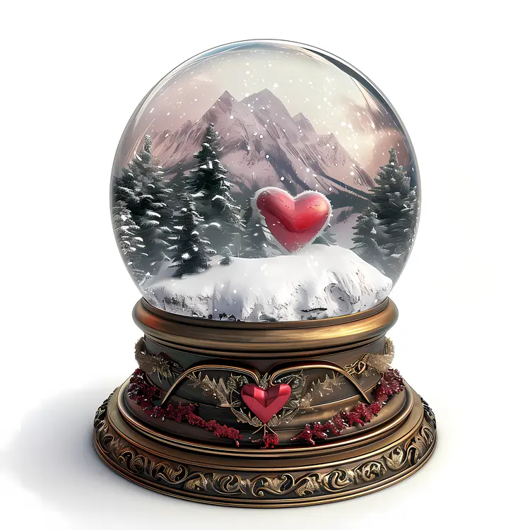 Heart in Snow Globe
