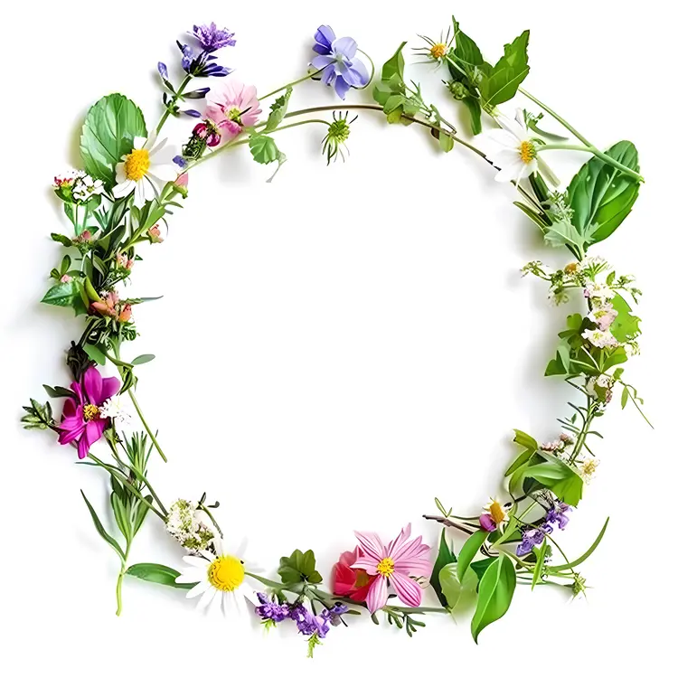 Spring Floral Wreath Decoration