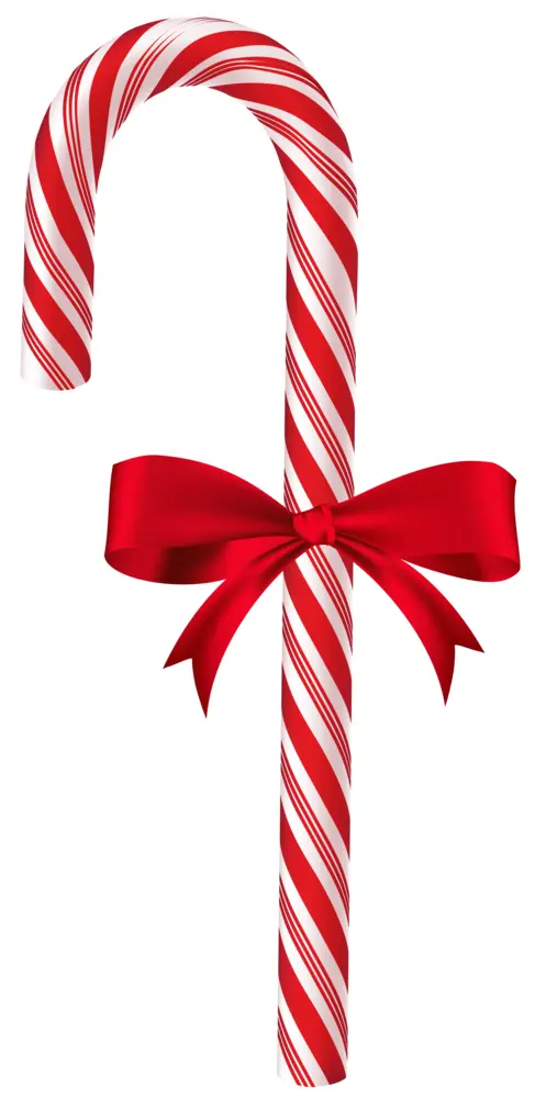 Red and White Candy Cane with Bow