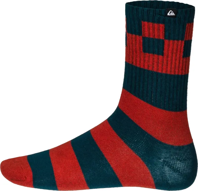 Red and Green Striped Sock