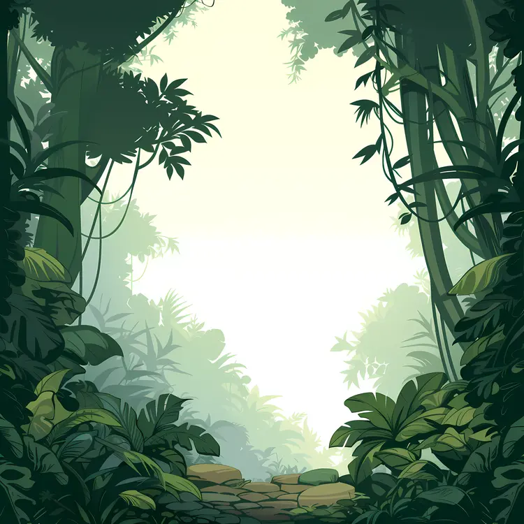 Misty Jungle Path