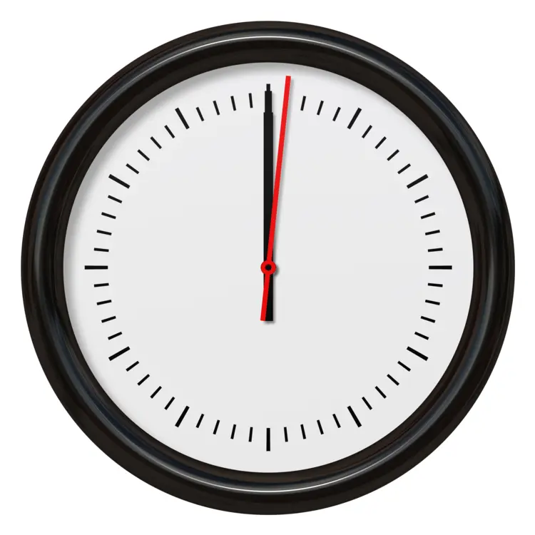 Wall Clock Showing Time