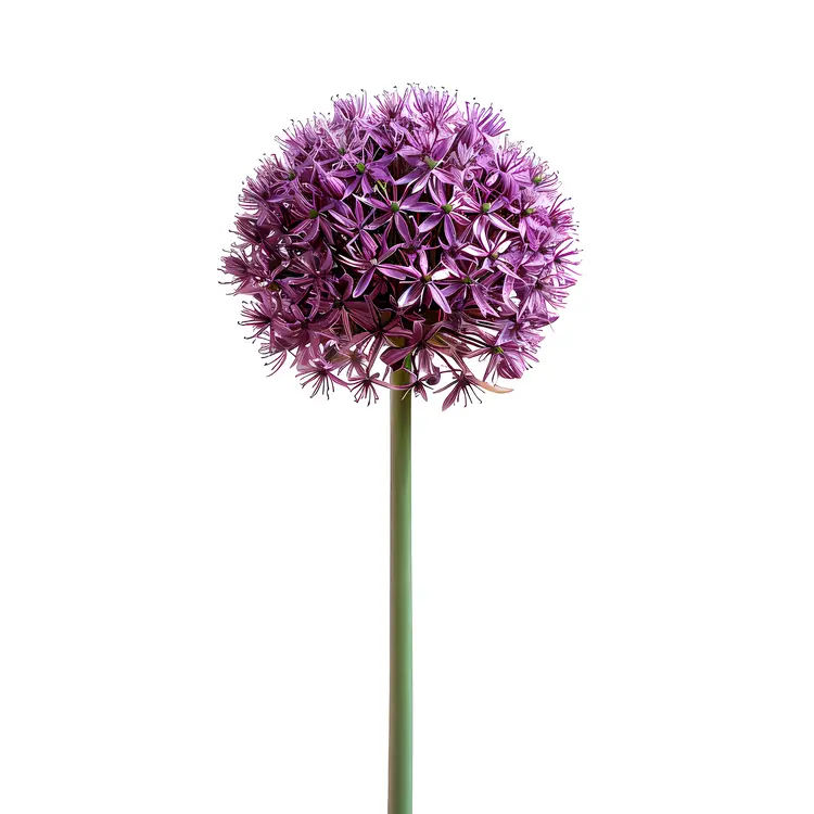 Purple Allium Flower