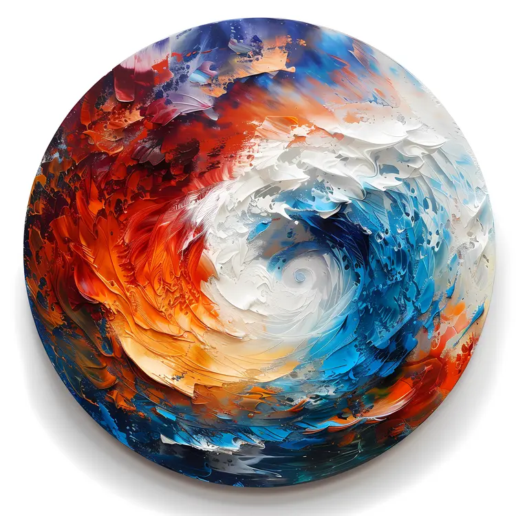 Colorful Swirl Abstract Art
