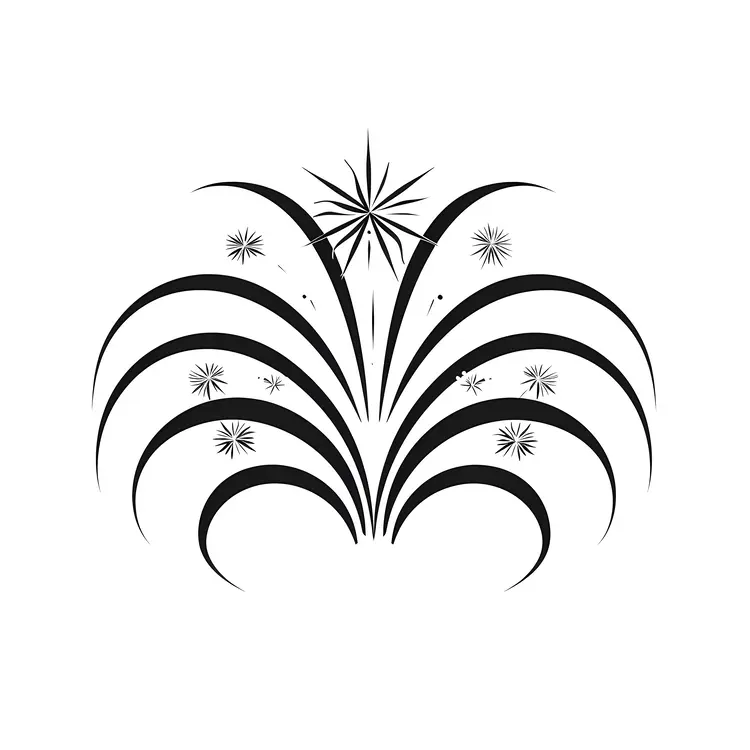 Black Fireworks Celebration
