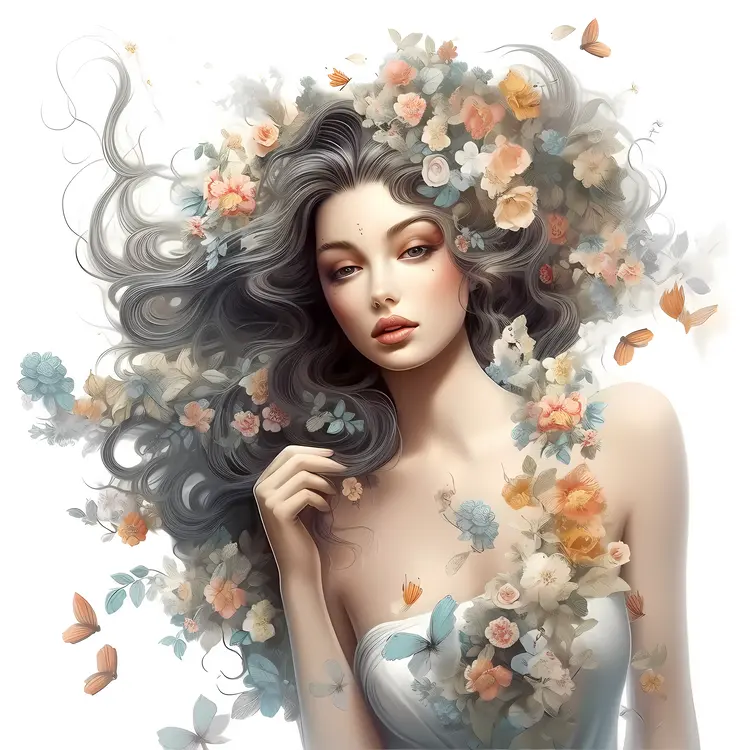 Floral Princess with Blossoms