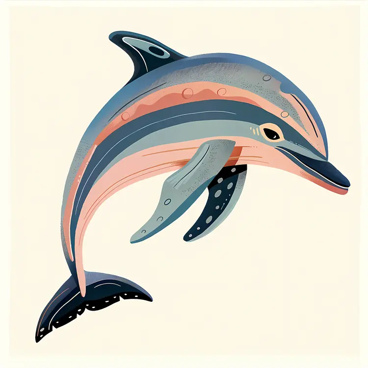 Colorful Dolphin Illustration