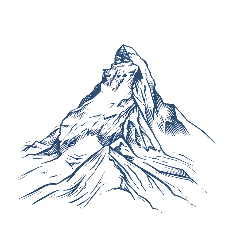 Mountain Peak Sketch