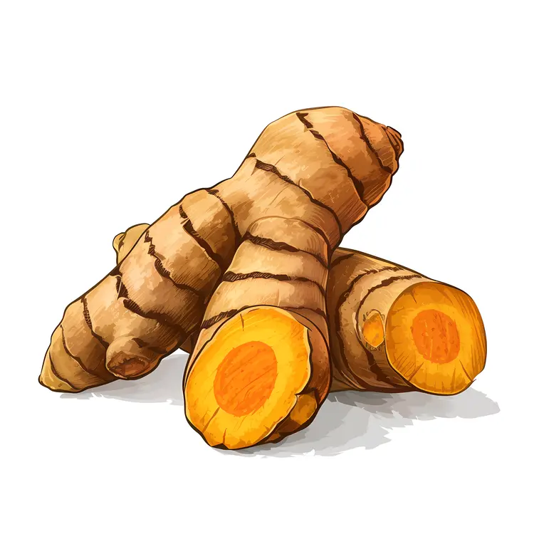 Turmeric Root Illustration