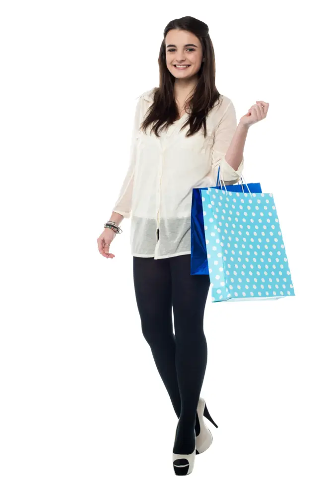 Woman with Shopping Bags