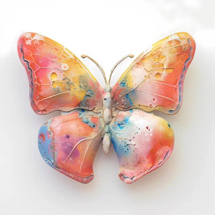 Pastel Butterfly with Delicate Patterns
