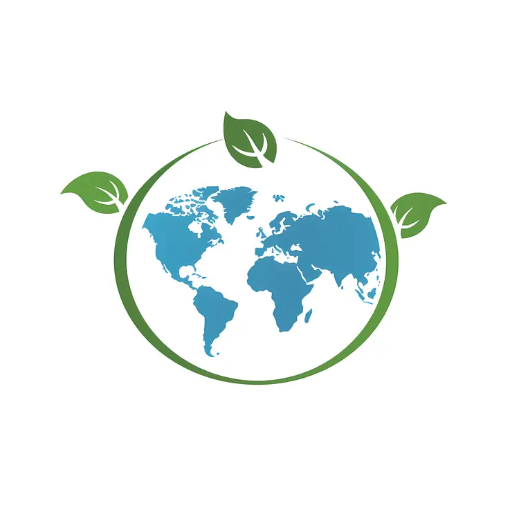 Earth with Green Leaves