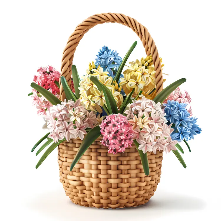 Spring Basket with Assorted Hyacinths