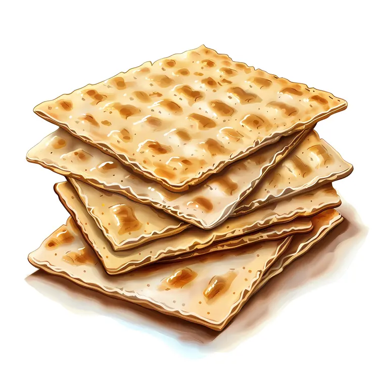 Stack of Crunchy Crackers