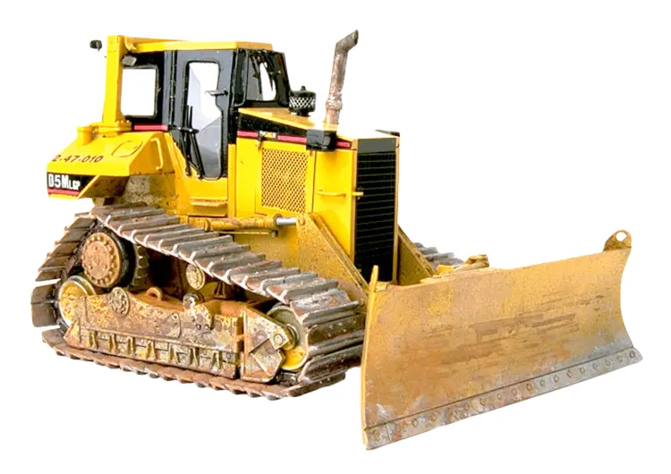 Yellow Bulldozer for Earthmoving
