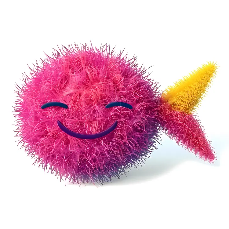 Furry Fish with Smile