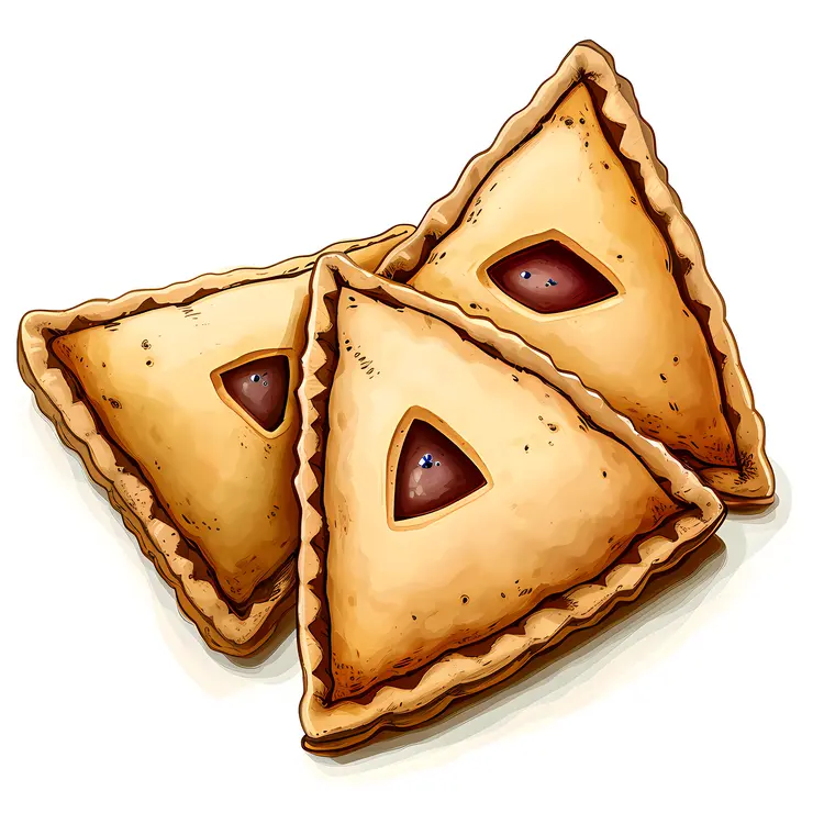Filled Triangle Pastries for Purim