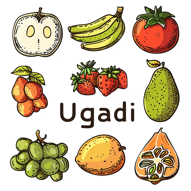 Variety of Fruits for Ugadi Festival