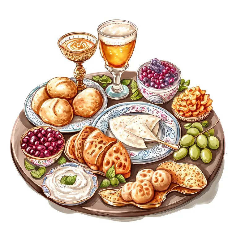Festive Food Platter for Purim