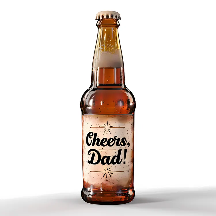 Cheers Dad Beer Bottle for Father's Day