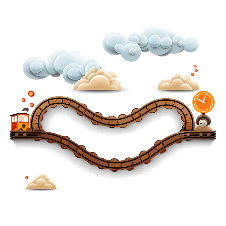Train on Curved Tracks with Clouds