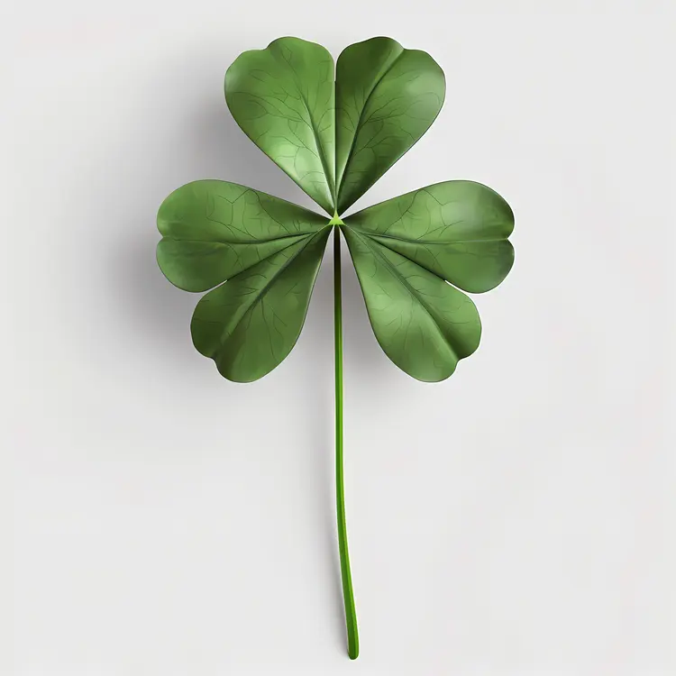 Green Four-Leaf Clover