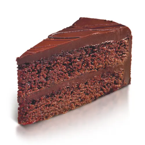 Single Slice of Chocolate Cake