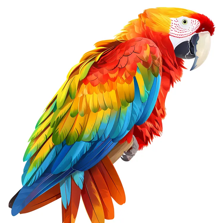 Colorful Parrot with Bright Plumage