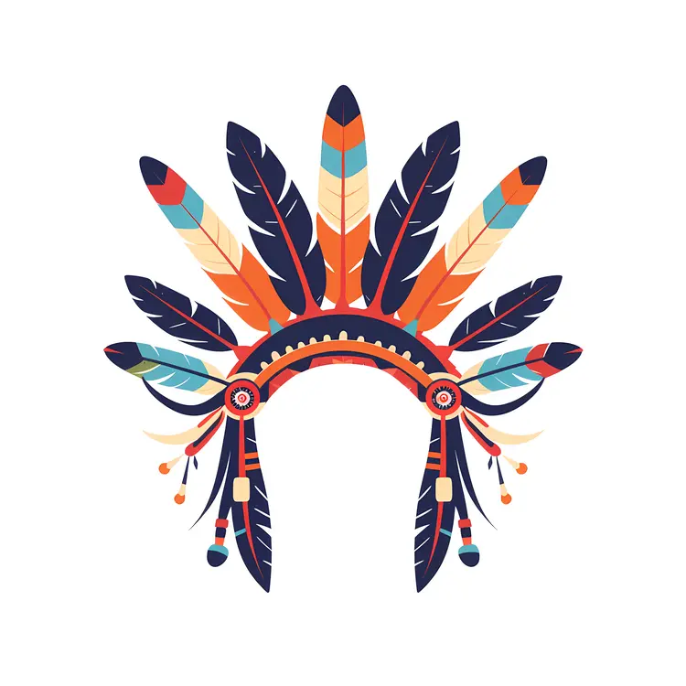 Colorful Feather Headdress